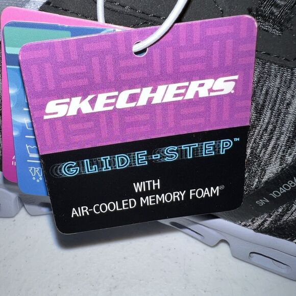Sketchers Glide Step with Air Cooled Memory Foam Grey Womens 9 NEW - Picture 11 of 13